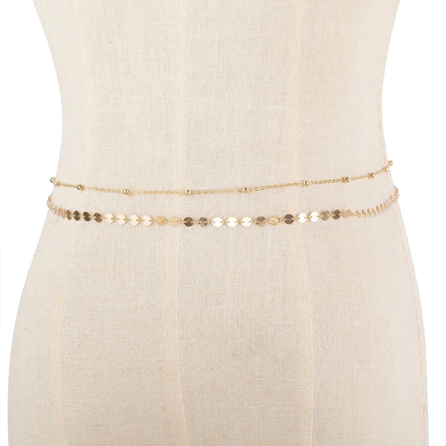 Golden Halo set body chain
