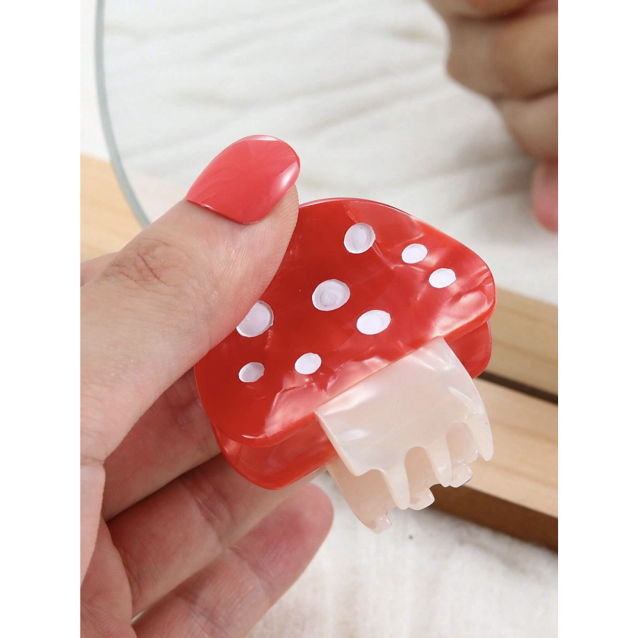 Mini Mushroom Hair Claw