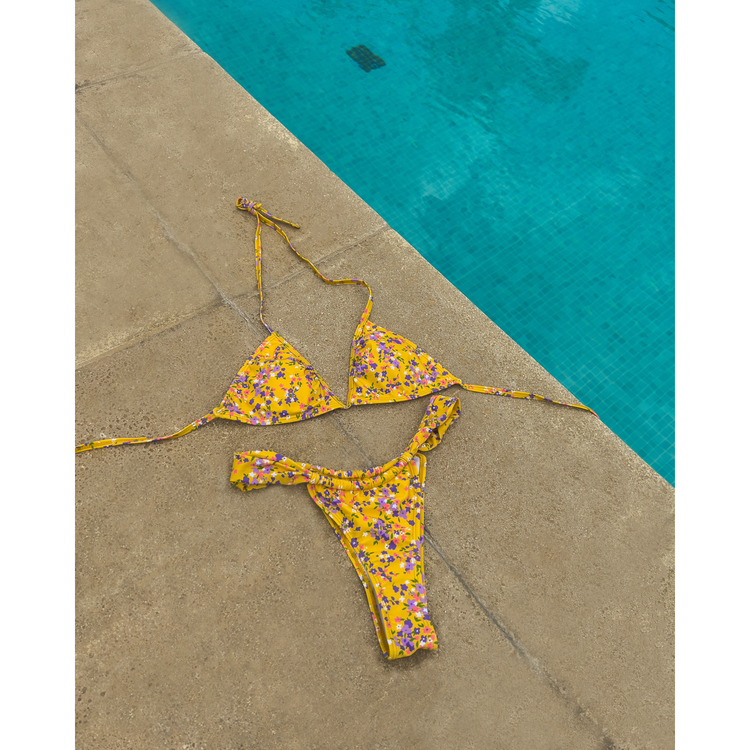 Bikini Sunflower amarillo floral Costa Rica - Kiwi Dream